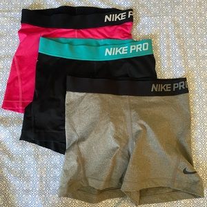 Nike Pro Spandex Volleyball 3 Pack Small